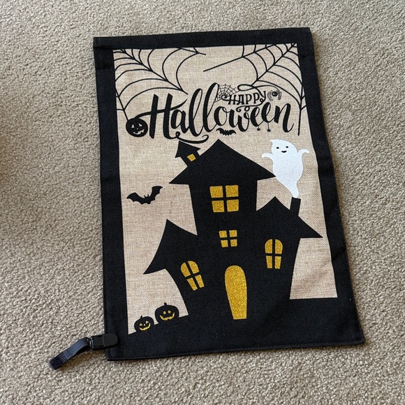 Halloween Haunted House Garden Flag - Picture 1 of 5